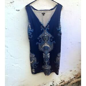 NWT Bold Elements Women's Size XXL Sleeveless Stretch Formal Cocktail Dress Blue